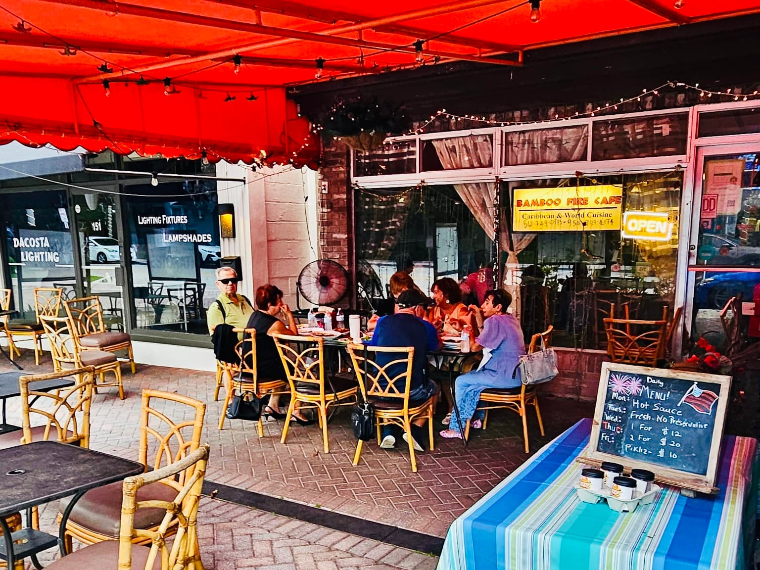 Bamboo Fire Cafe exterior on NE 4th Avenue in Delray Beach
