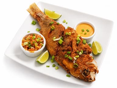 Snapper — Whole at Bamboo Fire Cafe, Delray Beach